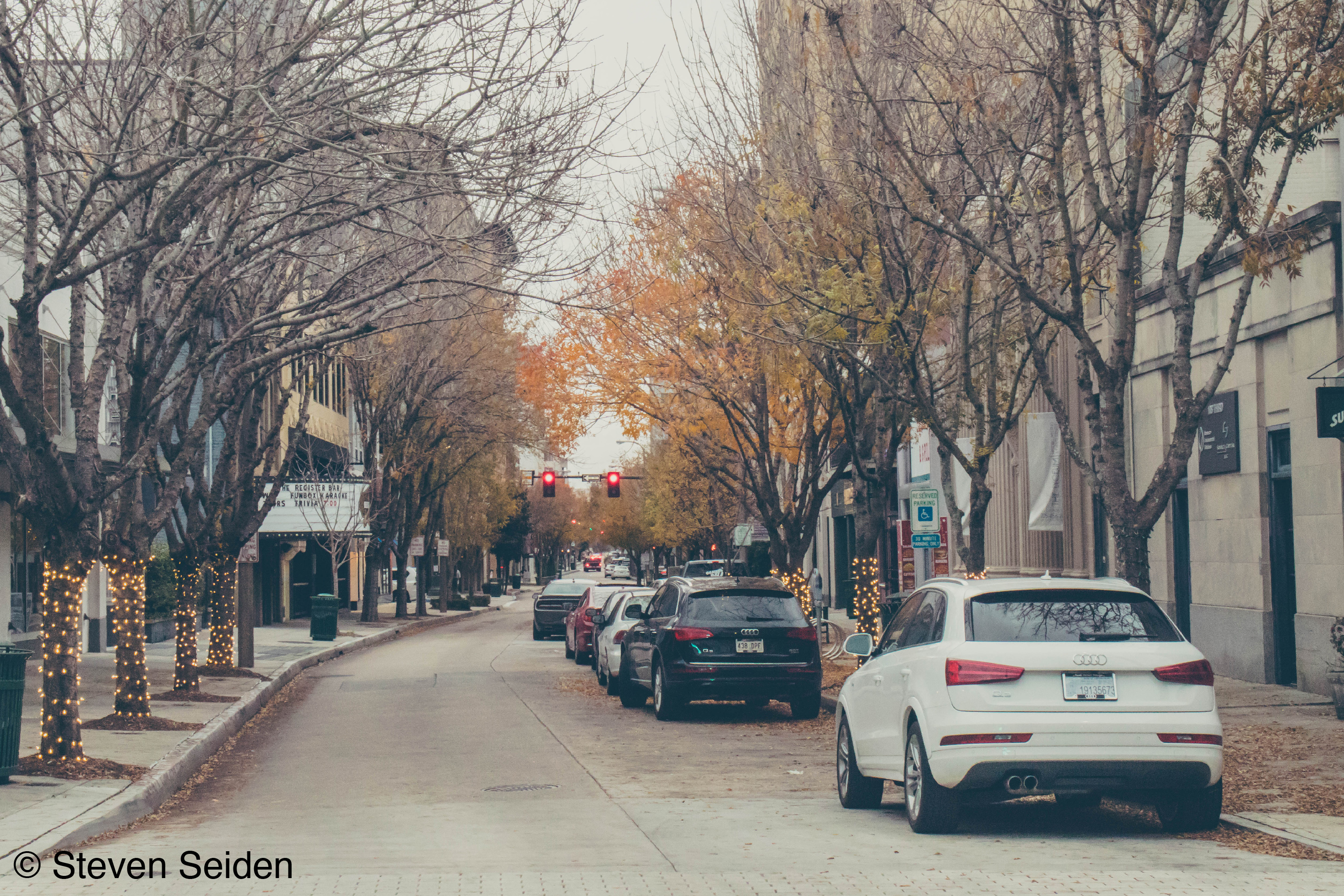 A picture of a downtown street.