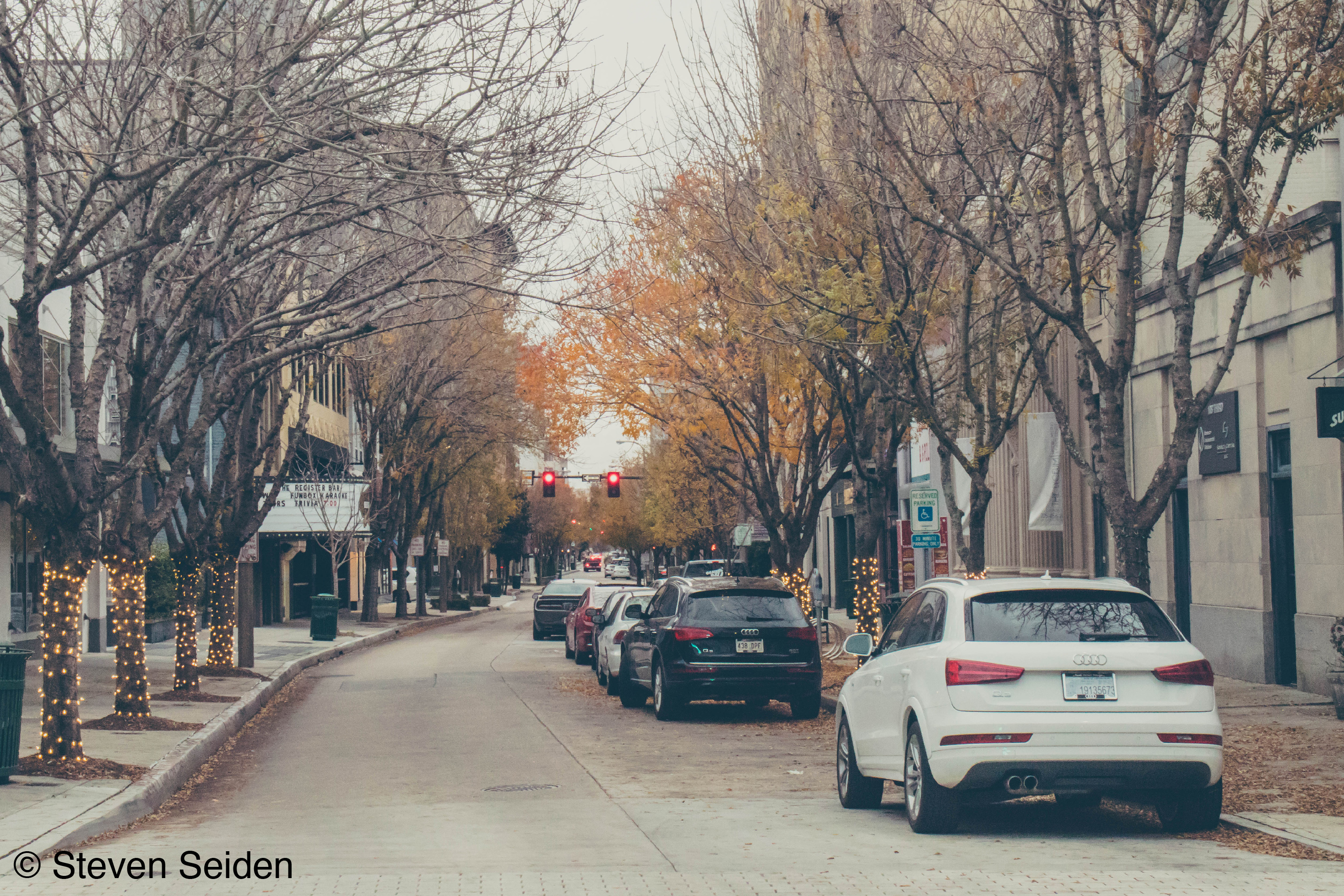 A picture of a downtown street.