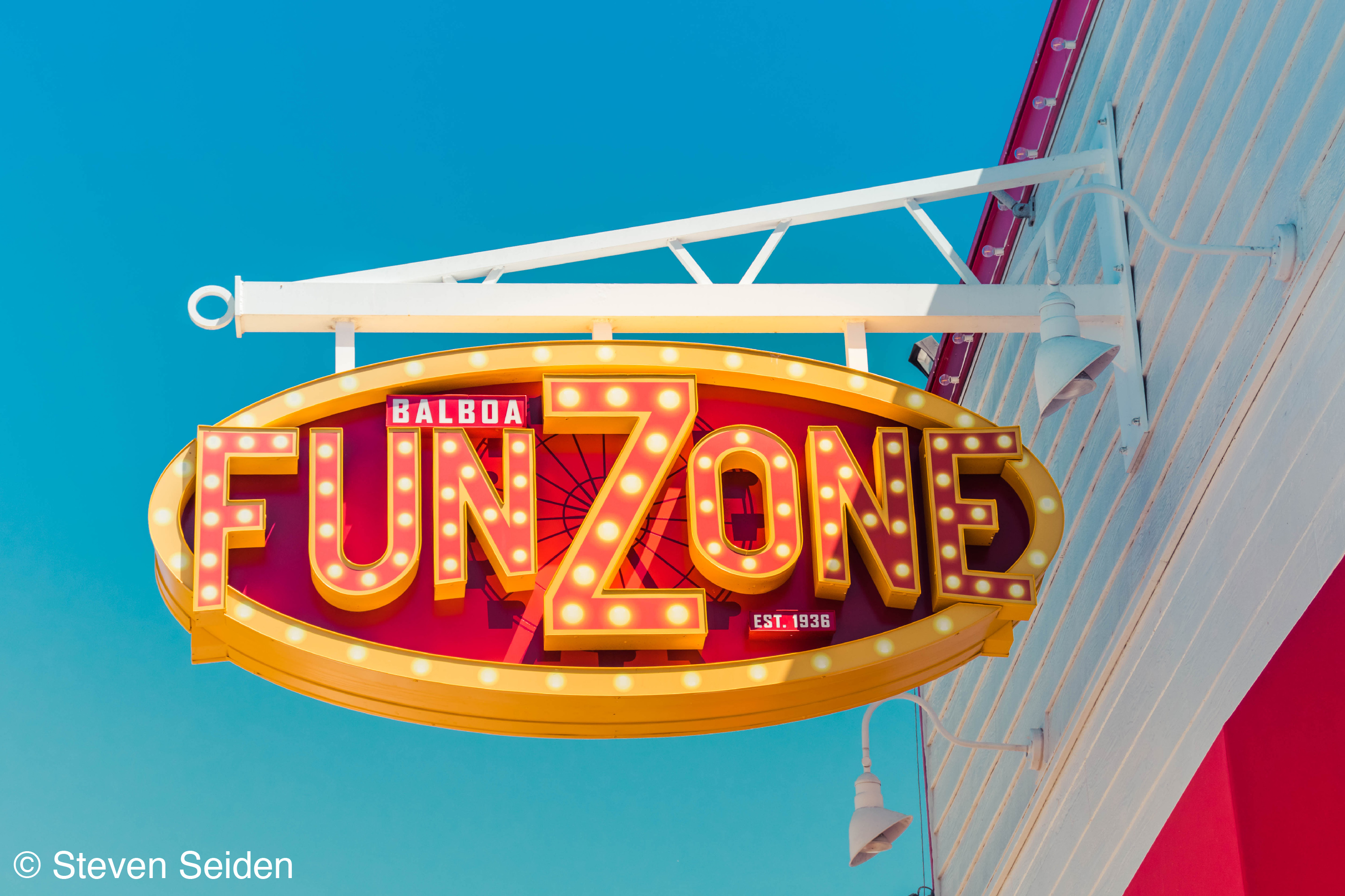 A picture of a sign stating 'Funzone'.
